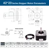 NEMA 17 Step Motor 0.42N.M 2 Faz Yüksekliği 23mm 33mm 40mm 47mm 42 3D Yazıcı için Step Motor CNC Gravür Maddeleme Makinesi