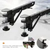 Stand 1 Set Foldbar Rail Bracket Desk Tray Track Justerbar klämmor Strykjärn Desktop Extension Brädet Support Desk Tangentbord Tray