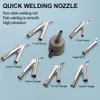 Welding Nozzles For Vinyl PVC Plastic Hot Air Blower Triangle Speed Nozzle 5mm Round Welding Head Alloy Y Type Welding Tool