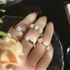 Klaster Pierścienie ręcznie robione faktyczne 3 mm naturalny kamień koralika dla kobiet dziewczęta mody biżuteria rhodochrostose pierścionka ślubna hurtowa