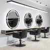 Luvodi LED duplo LED oval de banheiro espelho Anti-Fog HD Home Hotel Makeup Mirror
