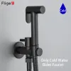 Fliger Brass Toilet Bidet Robinet Handheld Bidet pulpleer Gold Bidet Robuet Single Cold Water Portable Shower Head Hygiénic Douche