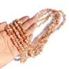 Decorative Figurines Wholesale Semi Finished Natural Flashy Sunstone Golden Strawberry Quartz Loose Crystal Gravels Stone