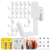 24 PCS Pegboard Tool Titulares Pegboard Organizer ganchos de pegboard ganchos de hardware acessórios