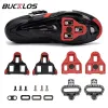 BUCKLOS Road Bike Cleat Fit Shimano SPD Shoe Pedals for SPD-SL/LOOK Delta MTB Road Bicycle Shoes Cleats Road Bike Cliplss Pedal