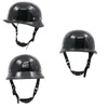 Motorcykelhjälm S-M-XL-XXL Ridning Vintage Cruiser Touring Half Helmets Moto Bicycle Scooter Skating Baseball Cap med skyddsglasögon