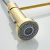 GEGVE SORT OUT SPOUT CUITCH RAPPORT ROTATATE LED LED Spring Robinets Brass Brass Tap Stream Stream Streeter Head Hot Cold Water Taps