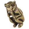 Garden Decorations Retro Brass Animal Monkey Figurine Statue Desktop Small Ornament