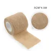 Självhäftande sportfolie Bandage andningsbara sammanhängande bandage Wrap Roll Hög elasticitet Självhäftande tejp