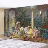 Peinture classique tapisserie de peinture à l'huile ornement mur suspendu tapestry de Noël chambre maison décorations d'esthétisme