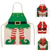 Christmas Decorations Santa Claus New Year's Home Bibs for Men and Women Aprons
