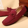 Casual Shoes Lofer Man Suede Leather Breathable Men's Light Fashion Driving Loafers Soft Flats