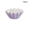 Moldes de cozimento Mini revestimentos de cupcakes à prova de graxa 100 peças - Papel pesado copos de muffin odorless nenhuma panela necessária fácil de descascar