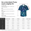 Chemises décontractées pour hommes Hawaiian Shirt Beach Blue et Silver Evil Eye Blouses Greek Amulet Elegant Men Sleeves Street Style Vêtements