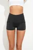 Calça feminina quadril levanta shorts skinny de ioga