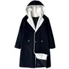 Mens Windbreaker Long trench trench-coat trench coat Harajuku Mid-longueur Hip Hop Hooded Outwear Streetwear Sorwear