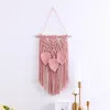 Tapissries Boho Macrome Wall Hanging Tapestry Small Wedding Farmhouse Children's Room tak PO Prop Home Decoration