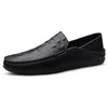 Scarpe casual Modello di coccodrillo uomo Maresuli mocassini di pelle autentica Mocasines Mocasines piatti slip-on a comodi calzature per barche di guida comode