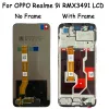 6.6 "Origineel voor Oppo REALME 9I RMX3491 LCD Display Screen Touchscreen Paneel Digitizer voor RealMe 9i 4G LCD met frame