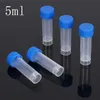 200 st/pack 5 ml PP Cryo Vial Freezing Tube Cold Storage Bottle Cryovial Plastic Test Tubes School Supplies