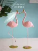 Dekorativa figurer Romantiska flamingo bröllop ornament tecknad fairy trädgård tillbehör miniatyr hantverk mikro landskap