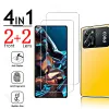 Volles Abdeckglas für Xiaomi POCO X5 Pro Fingerabdruck Entsperren Sie für Xiaomi x 5 x4 4 5G NFC GT X3 3 Bildschirmschutz Kamera Objektiv HD HD