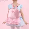 Plecaki spersonalizowana haftowana torba baletowa dla małych dziewcząt wykonawca tańca tańca z niezależnymi akcesoriami do butów odpowiednie do tańca dziecięce ba