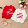 mababy 0-24m Valentinstag Kleinkind Neugeborene Kind Jungen Mädchen Tops Brief Pritn Langarm T-Shirts Frühlingskleidung D01