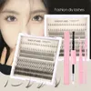 8 صفوف ثلاثية الأزياء DIY رموز C Curl 0.07mm Barbie Demon Combo DIY Segmental False Eyelash Extensions with tools kits