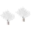 Fleurs décoratives 100 tiges Crystal perles branches vase artificielle guirlande blanche cueillette de mariée