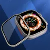 Verre trempée pour Apple Watch Ultra 49 mm Protecteur Titane Alloy Metal Protective Frame Iwatch Series Ultra Accessoires