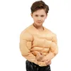 Enfant homme faux t-shirts muscle t-shirts éponge pads abs