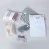 Borse di stoccaggio 10pcs Self -Sealing Borse Scolletta con cerniera Smante per imballaggio impermeabile Organizzatore portatile Riutilizzabile
