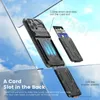 Kartenbrieftaschenhalter Hülle für iPhone 15 Pro Max 15 14 Pro 13 Pro 12 11 XS Max 7 8 plus schockdes Telefonabdeckungs -ID Cash Credit Pocke