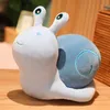 Animaux en peluche en peluche 20-60 cm kawaii animal peluche mignon snail poupée toys peluche reford oreiller doux jugetes décoration materne de chambre bébé cadeaux l411