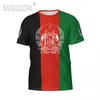 Nom de nom personnalisé Afghanistan Flag Emblem 3D T-shirts Vêtements pour hommes Femmes Tees Jersey Fans de football de football T-shirt