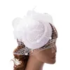 Feather Fascinator Women Fascinator Headband Tea Party Fascinator Derby Hat Cocktail Flower Fascinator Veil Mesh NEW