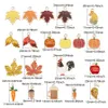 Julie Wang 20 stcs email Herfst Charms Maple Leaf Pumpkin Acorn Carrot Alloy Danksgiving Day Hangerse sieraden Making Accessoire