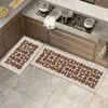 Estera de cocina estampada alfombra absorbente alfombra de alfombra de alfombra