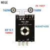 Amplificadores wege zk1602t xpsm 2*160w 2*150W 2.0 canal hiFi BT Audio Power Amplifier Board AMP Treble Bass Aux USB Wuzhi Audio