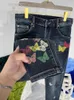 Jeans masculin High Street Mens coloré Butterfly imprimé pantalon crayon slim fit de qualité Spring Cowboy pantalon
