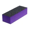 10 PCS Black Purple Buffer Buffing Lixing Block Arquivos de grão de pregos ferramentas de arte e74c