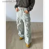 Jeans femininos Jeans de jeans femininos Roupas de rua Hip-Hop High Wistist