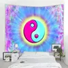 Tapissries Bohemian Sun and Moon Tapestry Wall Hanging Art Covering Lion Mandala Home Decora