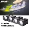 SANVI 1.5inches Mini BI LED Lense strålkastare 33W 6000K/3000K Spotlight High Low Beam Headlamp Car Motorcykel strålkastare eftermontering