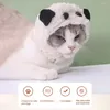 Ropa para perros perros un solo sombrero de la piel-afinidad accesorios de cosplay caricatura de mascota panda oreja peluche