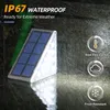 Solar Step Light Impermeable al aire libre Solar Light Deck Solar Deck IP67 Solar Garden Light Outdoor para patio de patio porche