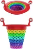 Neues kreatives Sink Sieb faltbare Regenbogenbodenflächenabflüsse Mesh Spüle Säste Universal Drain Loch Filter Küche Badezimmer Werkzeuge