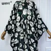 Abiti da lavoro Winyi Kimono Summer Long Dress Coat a due pezzi per donne Stampa boho maxi musulmana kaftan pavimenti per vacanza abaya