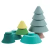 Baby Silicone Stacking Toys BPA Gratis julgranblock Diy Creative Stacking Toys Montessori Education Toys Kids Gifts